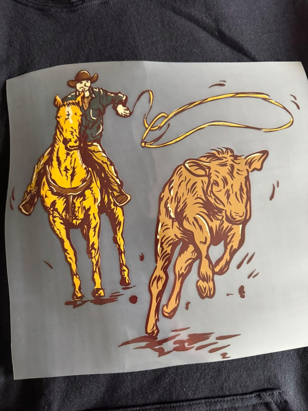 Custom western roping apparel design